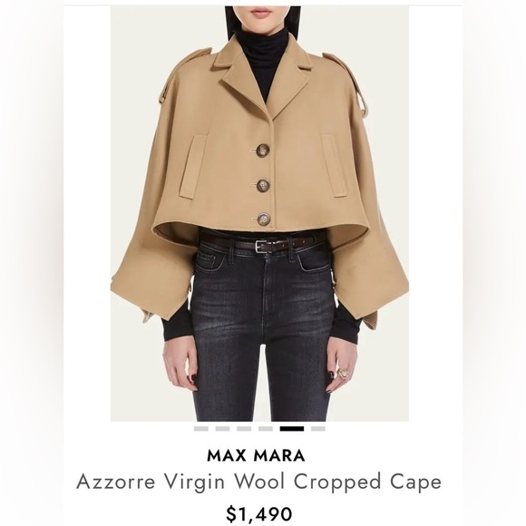 MaxMara Jackets & Blazers - MaxMara Azzorre Cape SOLD OUT / NWT Size Small